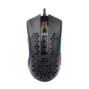 REDRAGON STORM 12400DPI 7 Buttons|Ergonomic Design|P3327 Optical Sensor|Lightweight Body|RGB Backlit gaming Mouse - Black